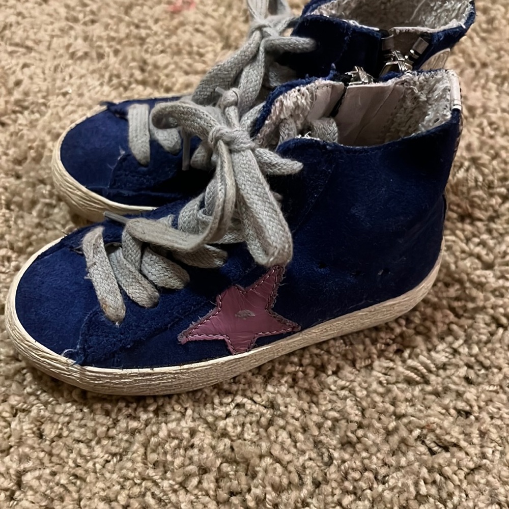 Golden goose francy high top sneakers size 22/6